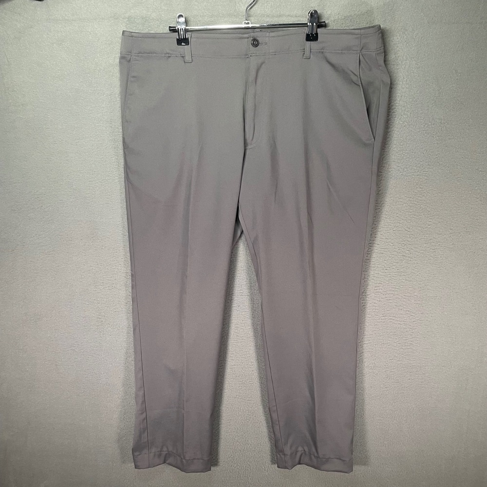 PGA Tour Golf Pants Mens 36x30 Gray Stretch Performance Flat‎ Front